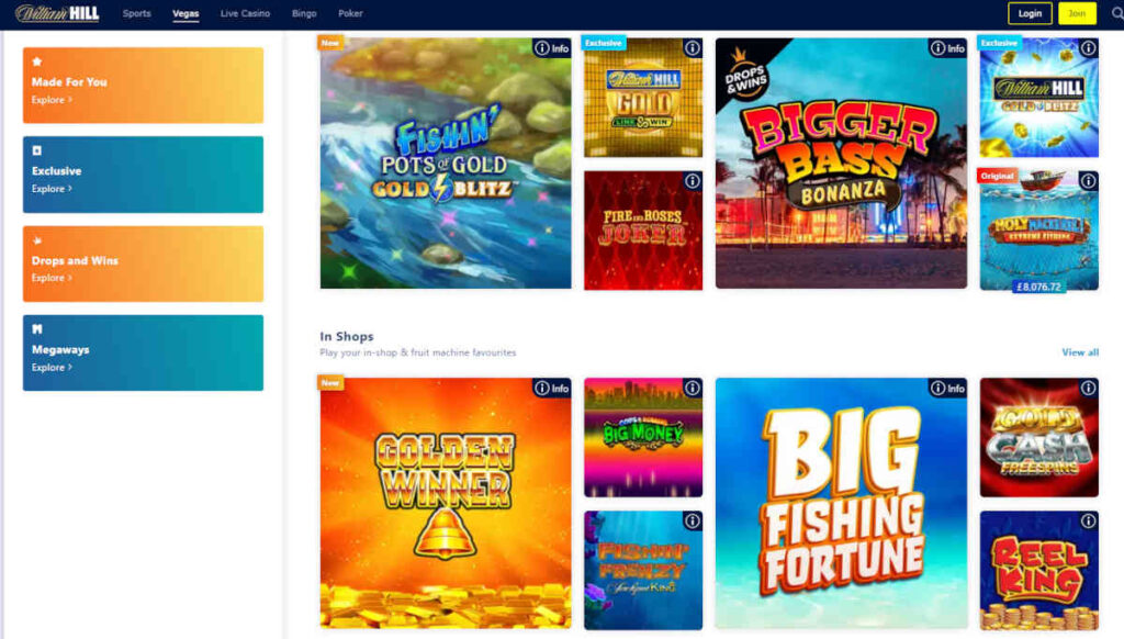 william hill online casino