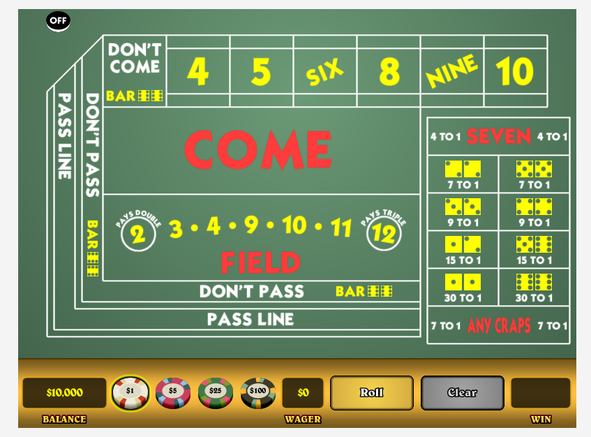 wizard of odds craps simulator