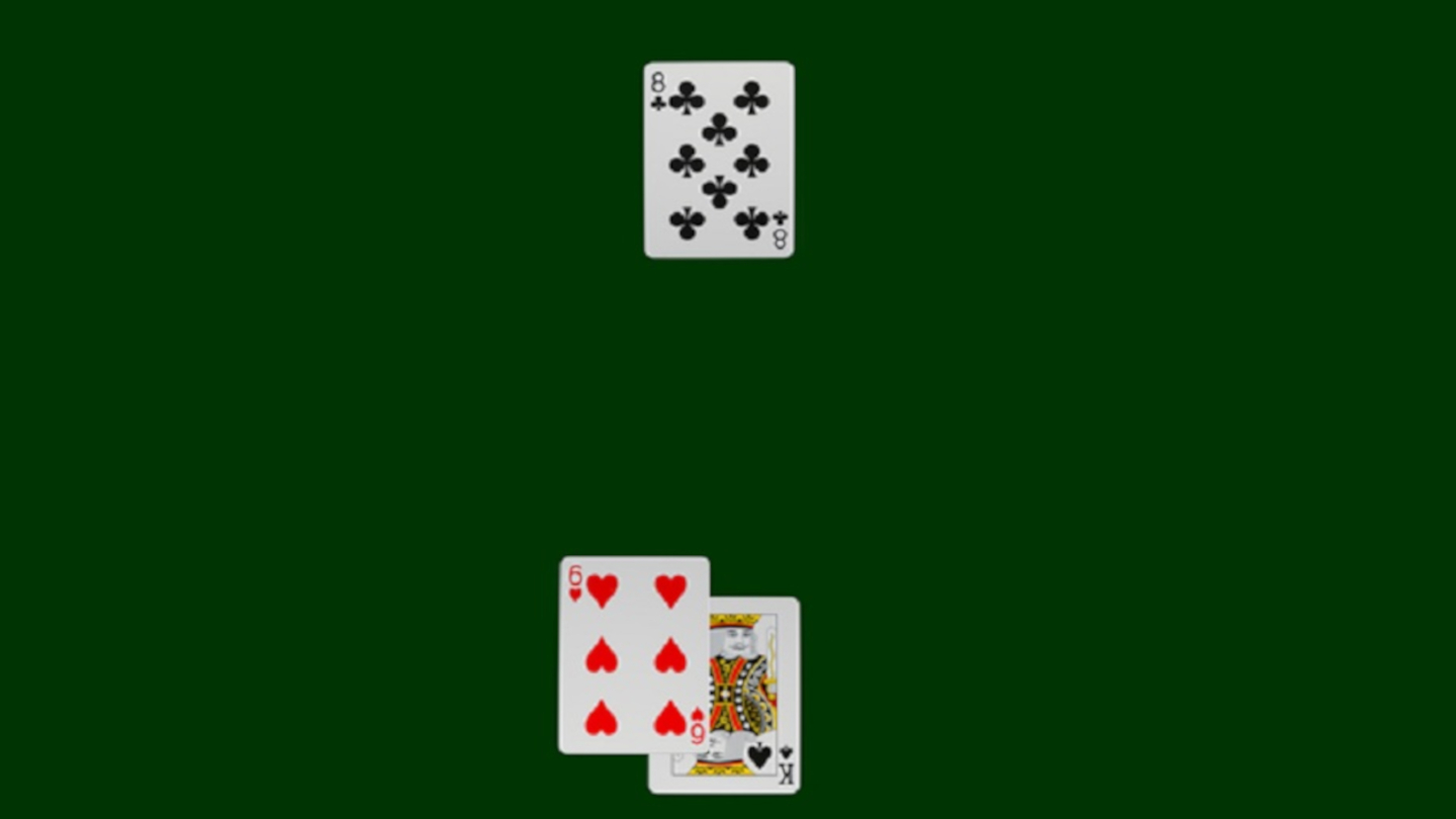 16 vs 8 blackjack