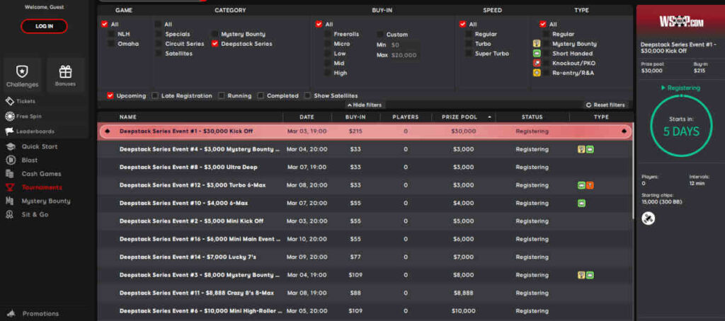 wsopcom deepstack series 2024