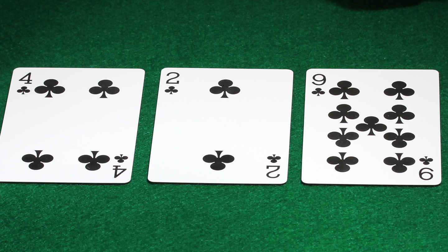 what is a flush in 3 card poker