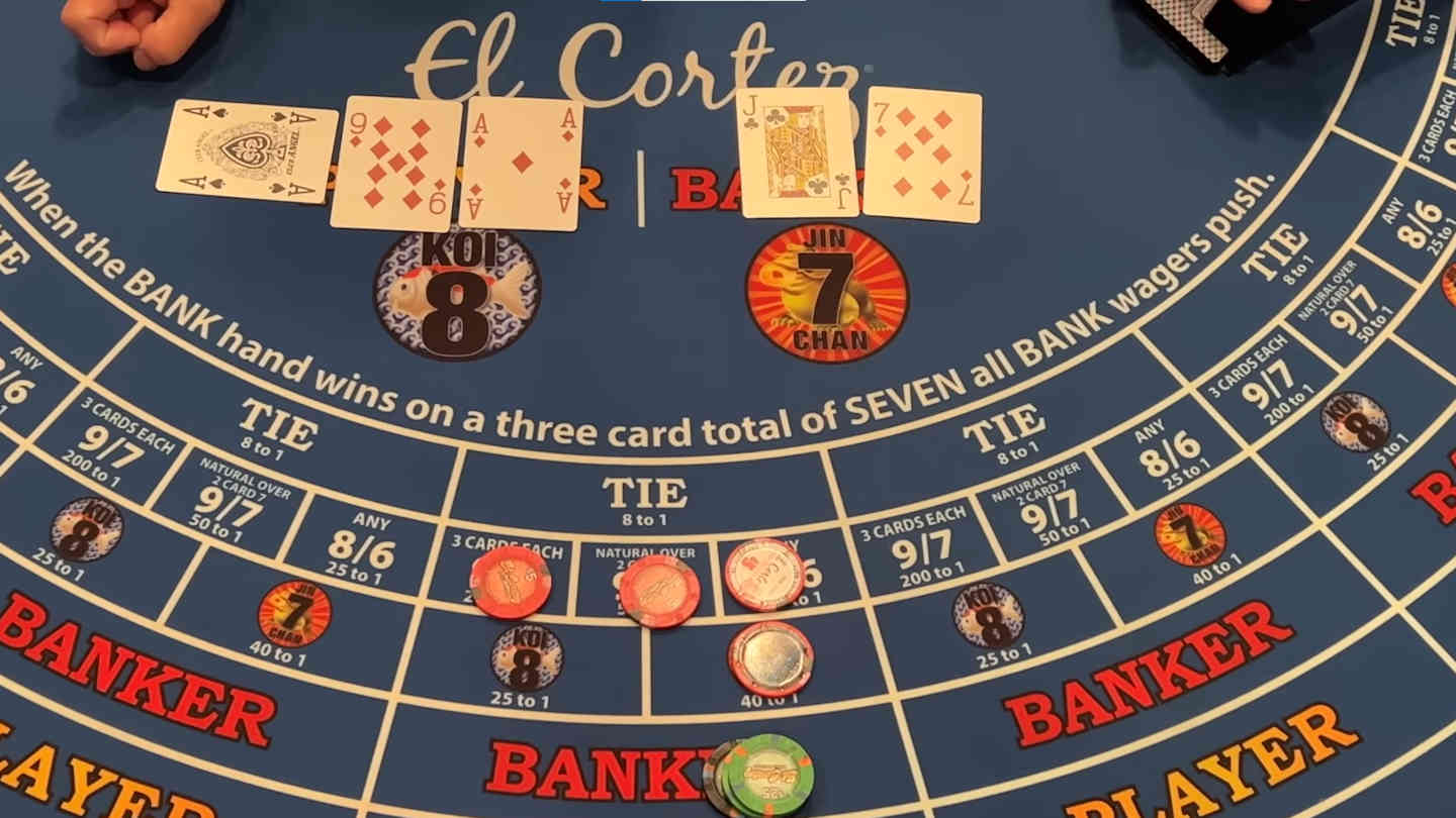 when is a third card drawn in baccarat
