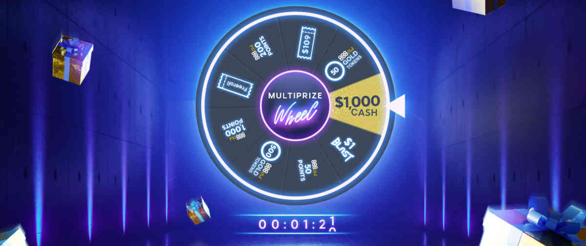 888poker multiprize wheel