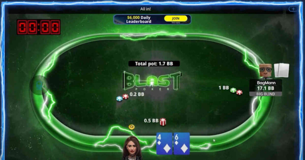 playing blast at 888poker