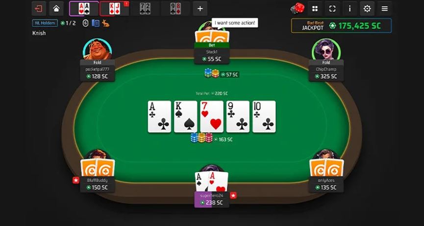 clubs poker games