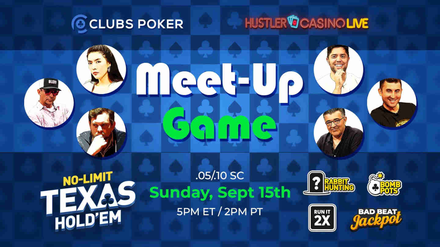 clubs poker hustler sunday