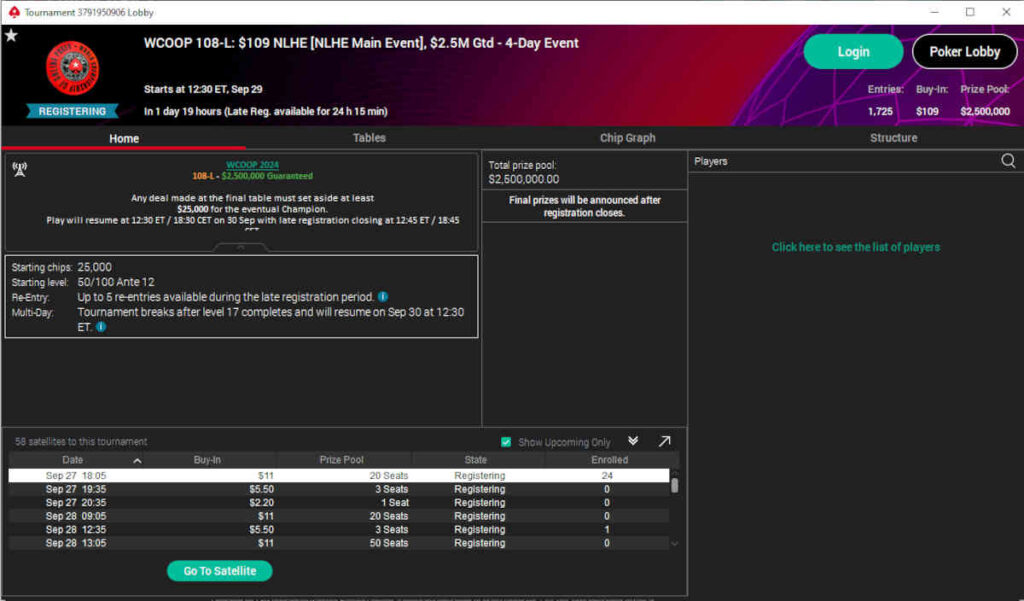pokerstars wcoop 2024 main event