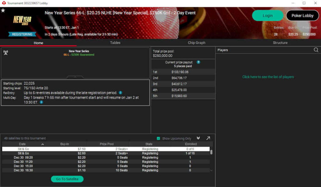 pokerstars new year specials