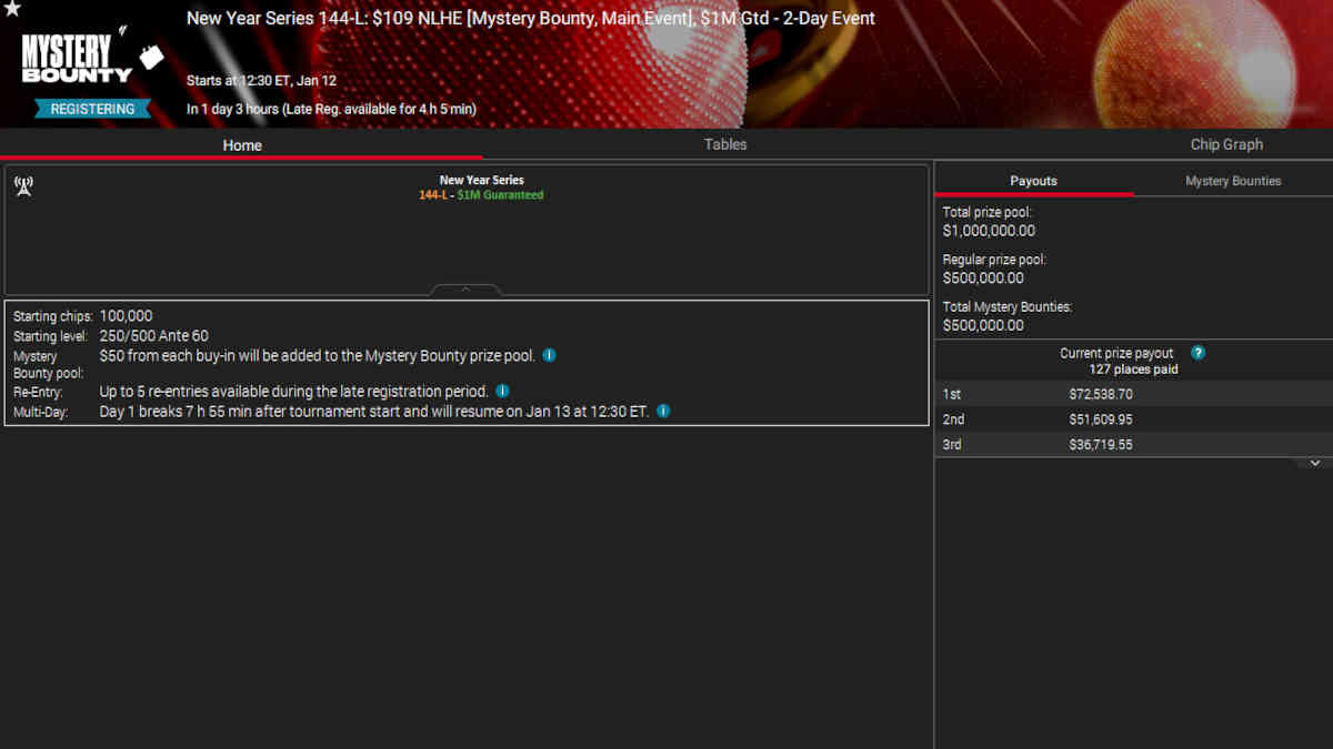 pokerstars new year series main event