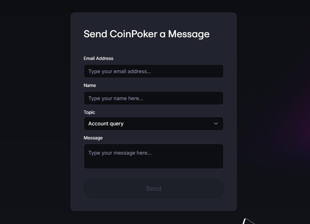 Enjoy the best customer support on CoinPoker using VIPBONUS code on registratio