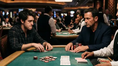 live poker tells example two players reading each other at casino table