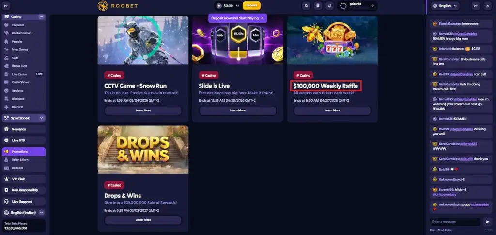 RooBet bonus