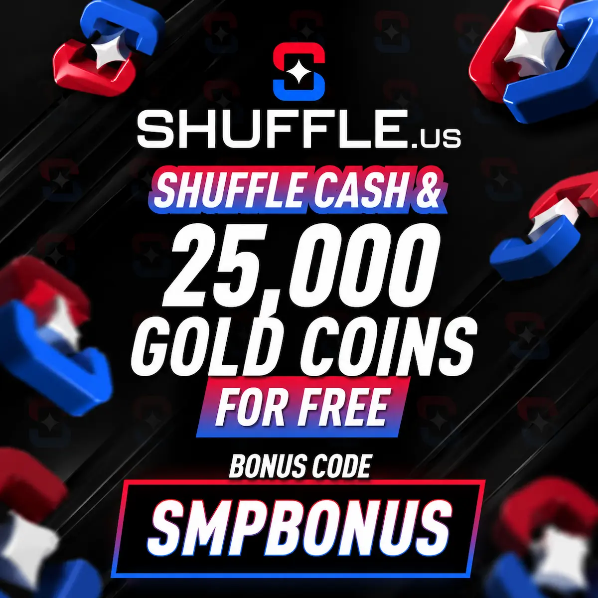 Shuffle US Review featured image showing Shuffle.us SMPBONUS code and 25,000 Gold Coins offer
