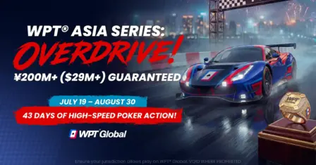 WPT Asia Series Overdrive 2026 featuring ¥200 million guaranteed prize pool and 13 WPT Ring events on WPT Global
