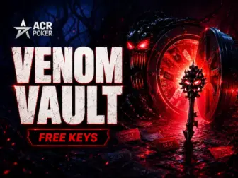ACR Poker Venom Vault featured image promoting free keys and Venom seat prizes