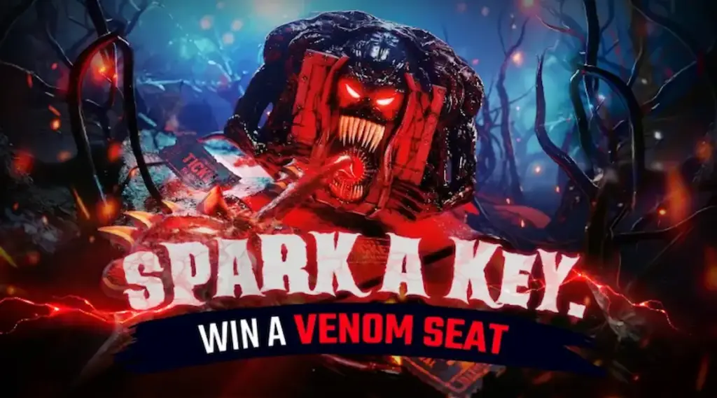 ACR Poker Venom Vault promotional image advertising a chance to win a Venom seat