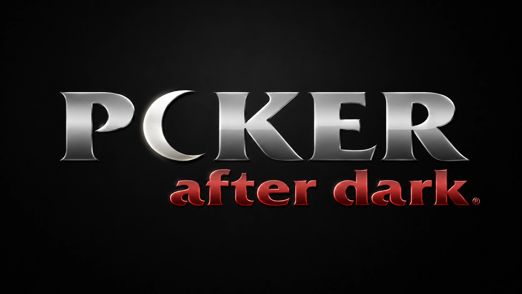 Official Poker After Dark television show logo on a black background