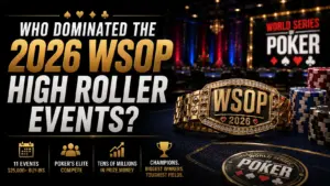 2026 WSOP High Roller events gold bracelet and poker chips