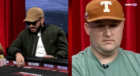 Texas Mike and Eric Wasserson during a High Stakes Poker cash game