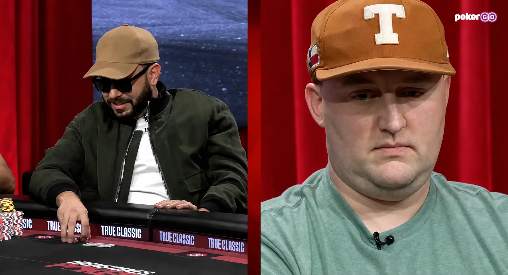 Texas Mike and Eric Wasserson during a High Stakes Poker cash game